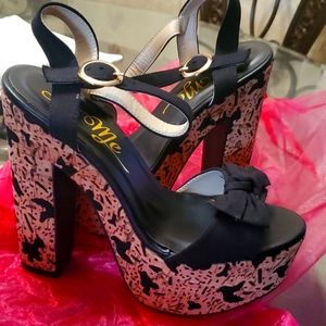 Black Platform heels